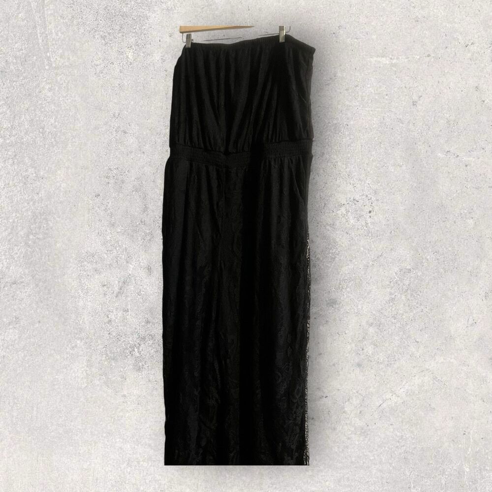 Festi Strapless Black Pants Jumpsuit Coverup Size 4